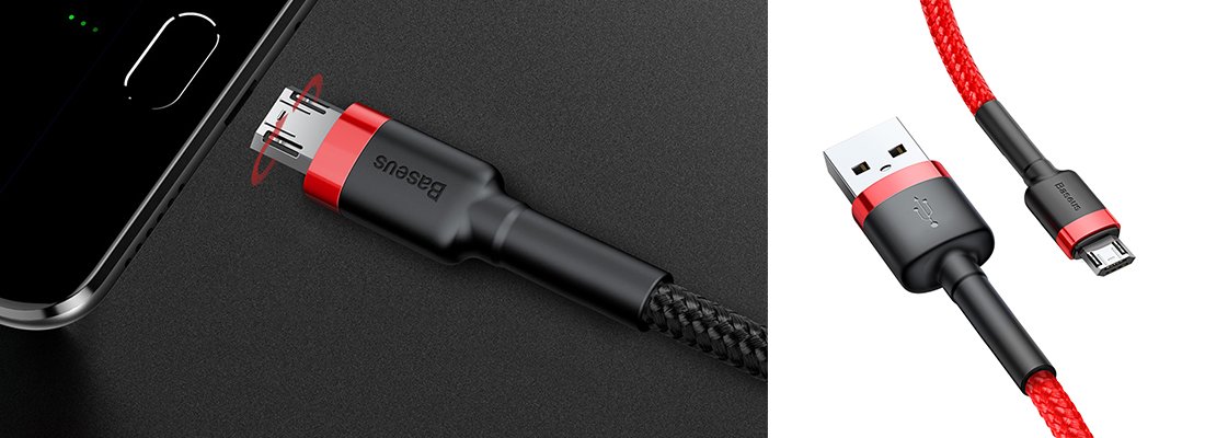 Baseus Cafule 2.4A Micro USB 1 Metre Şarj Kablosu