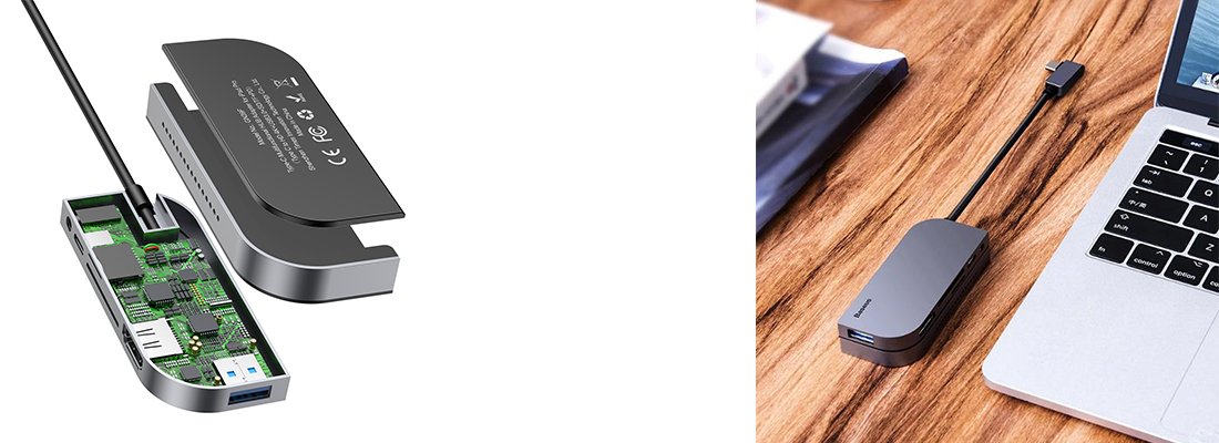 Baseus Bend Angle Çok Fonksiyonlu Type-C Hub