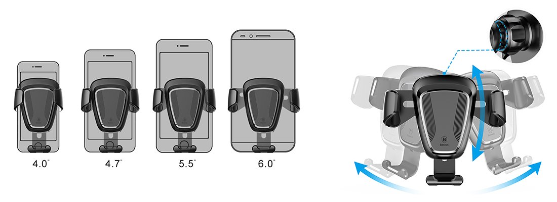 Baseus Gravity Araç İçi Telefon Tutucu