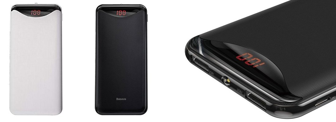 Baseus Gentleman 10.000 mAh LCD Ekranlı Powerbank 