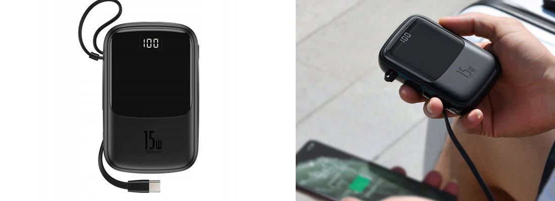 Baseus Q Pow 10.000 mAh Type-C Kablolu Powerbank