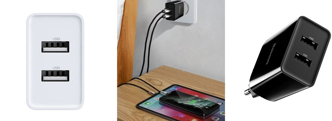 Baseus Speed Mini Dual 10.5W Sarj Cihazı
