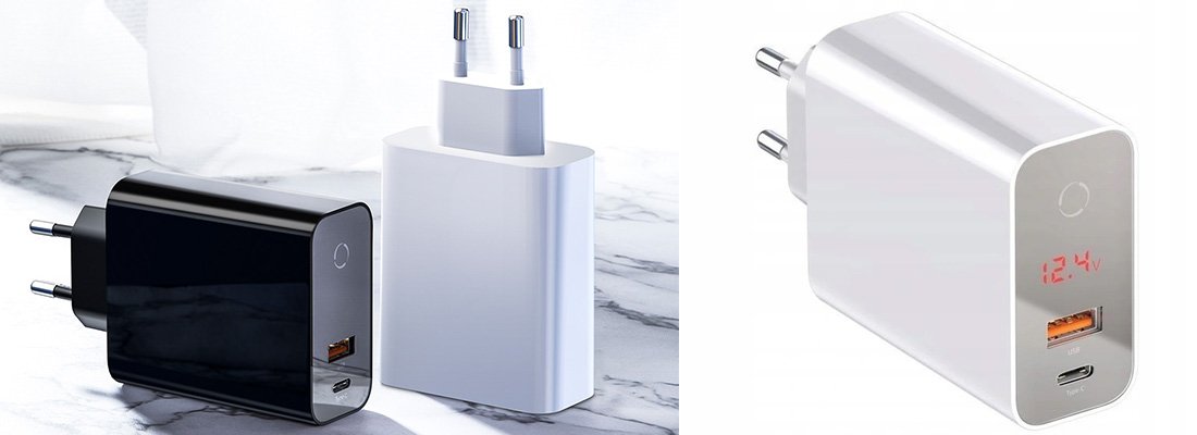 Baseus Speed 45W Dijital Ekranlı Dokunmatik Şarj Cihazı