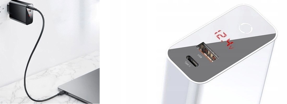 Baseus Speed 45W Dijital Ekranlı Dokunmatik Şarj Cihazı