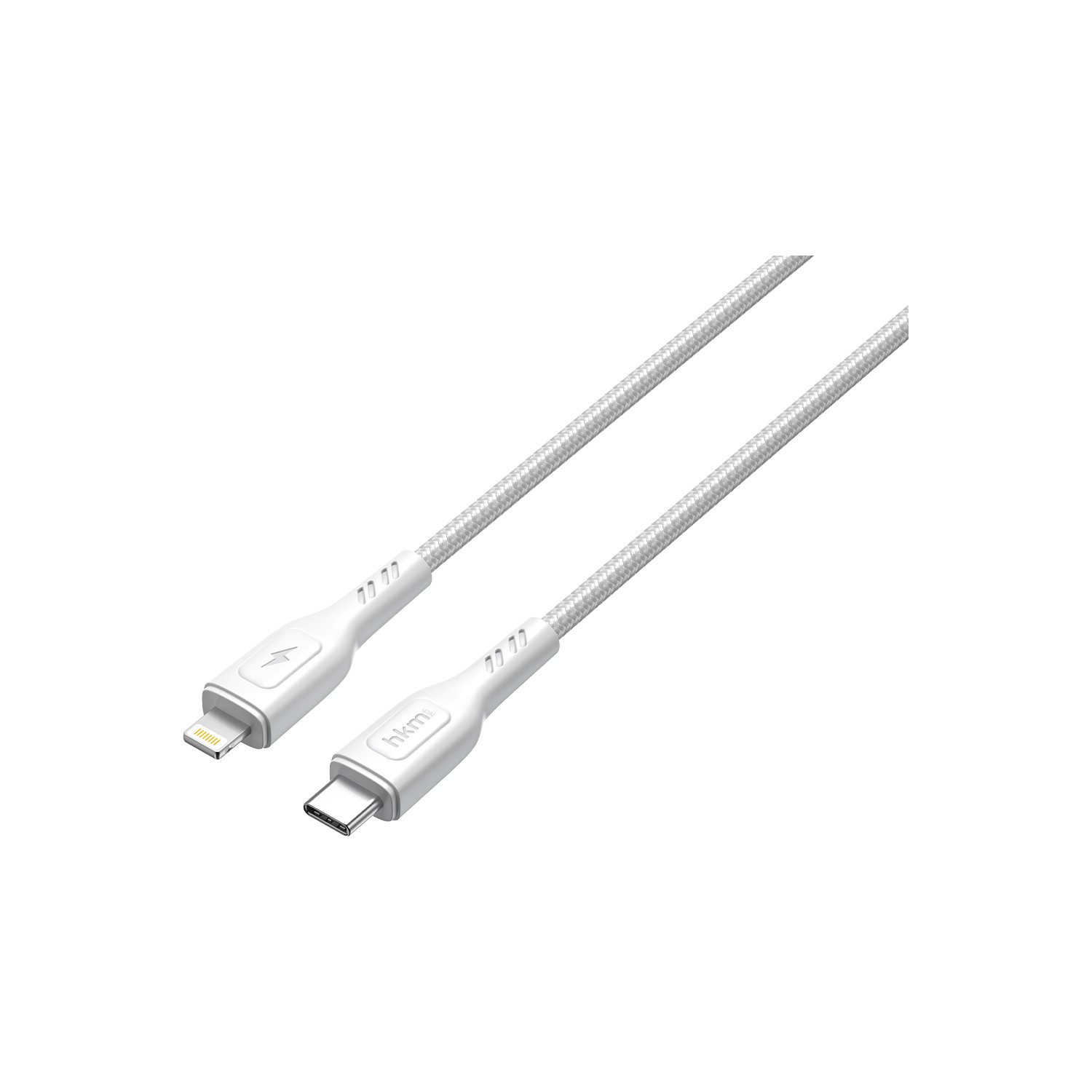 hkm tech KNIT 30W Hızlı Şarj Destekli, Type-C to Lightning Şarj ve Data Aktarım Kablosu