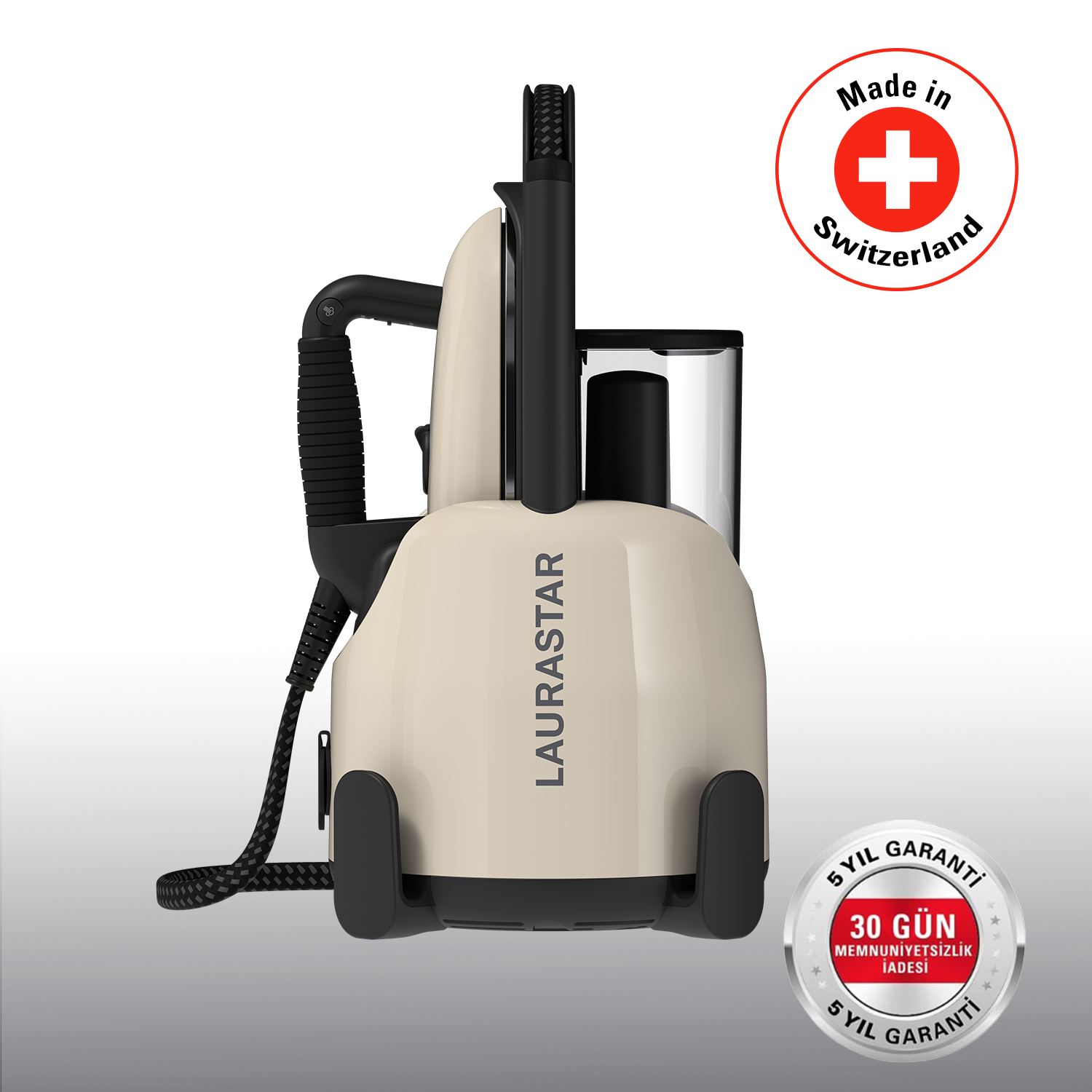 Laurastar Lift Plus Buhar Kazanlı Ütü - Bej (%100 Kuru Buhar Teknolojisi, %50 Zaman Tasarrufu)