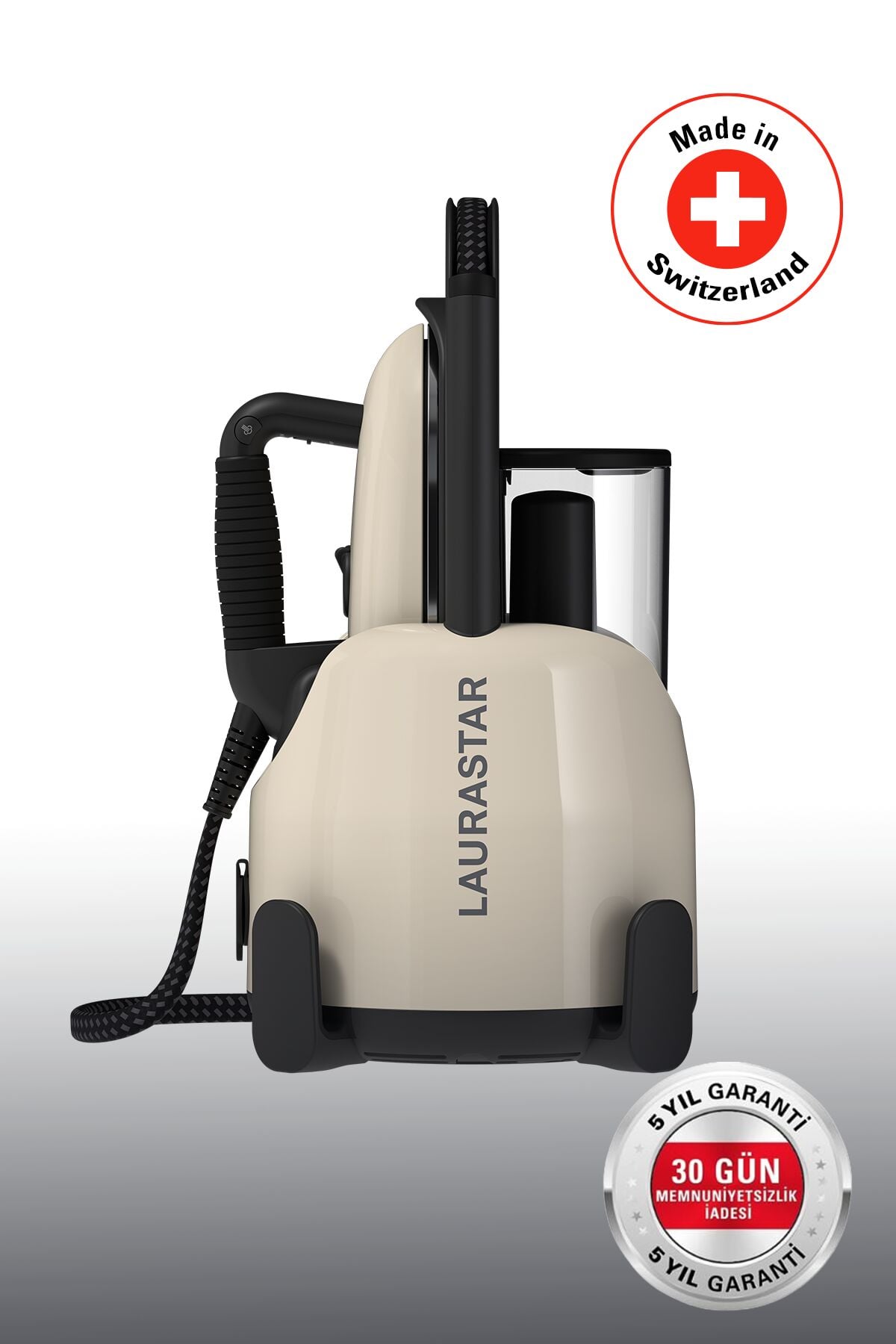 Laurastar Lift Plus Buhar Kazanlı Ütü - Bej (%100 Kuru Buhar Teknolojisi, %50 Zaman Tasarrufu)