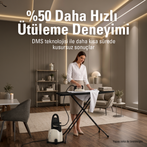 Laurastar Lift Plus Buhar Kazanlı Ütü - Bej (%100 Kuru Buhar Teknolojisi, %50 Zaman Tasarrufu)