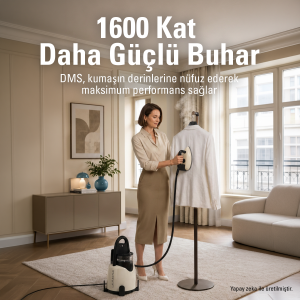 Laurastar Lift Plus Buhar Kazanlı Ütü - Bej (%100 Kuru Buhar Teknolojisi, %50 Zaman Tasarrufu)