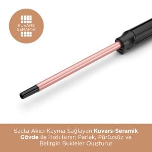 BaByliss C449E Rose Quartz 10mm Tong Saç Maşası