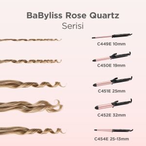 BaByliss C449E Rose Quartz 10mm Tong Saç Maşası