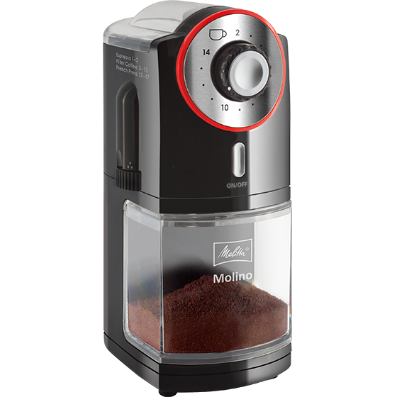 Melitta Molino Elektrikli Kahve Çekirdeği Öğütücüsü Kırmızı Siyah