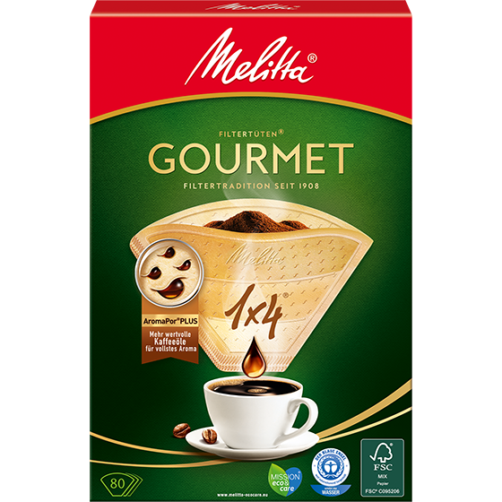 Melitta 1x4® Gourmet Kahve Filtre Kağıdı