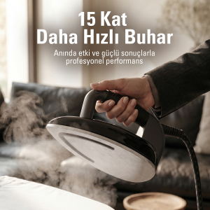 Laurastar Lift Plus Buhar Kazanlı Ütü - Siyah