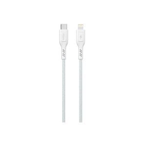 hkm tech KNIT 30W Hızlı Şarj Destekli, Type-C to Lightning Şarj ve Data Aktarım Kablosu Beyaz