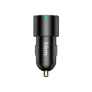 hkm tech HYPER 60W Hızlı Şarj Destekli, 3 girişli (2xType-C 1xUSB) Araç İçi Çakmaklık Şarj Aleti