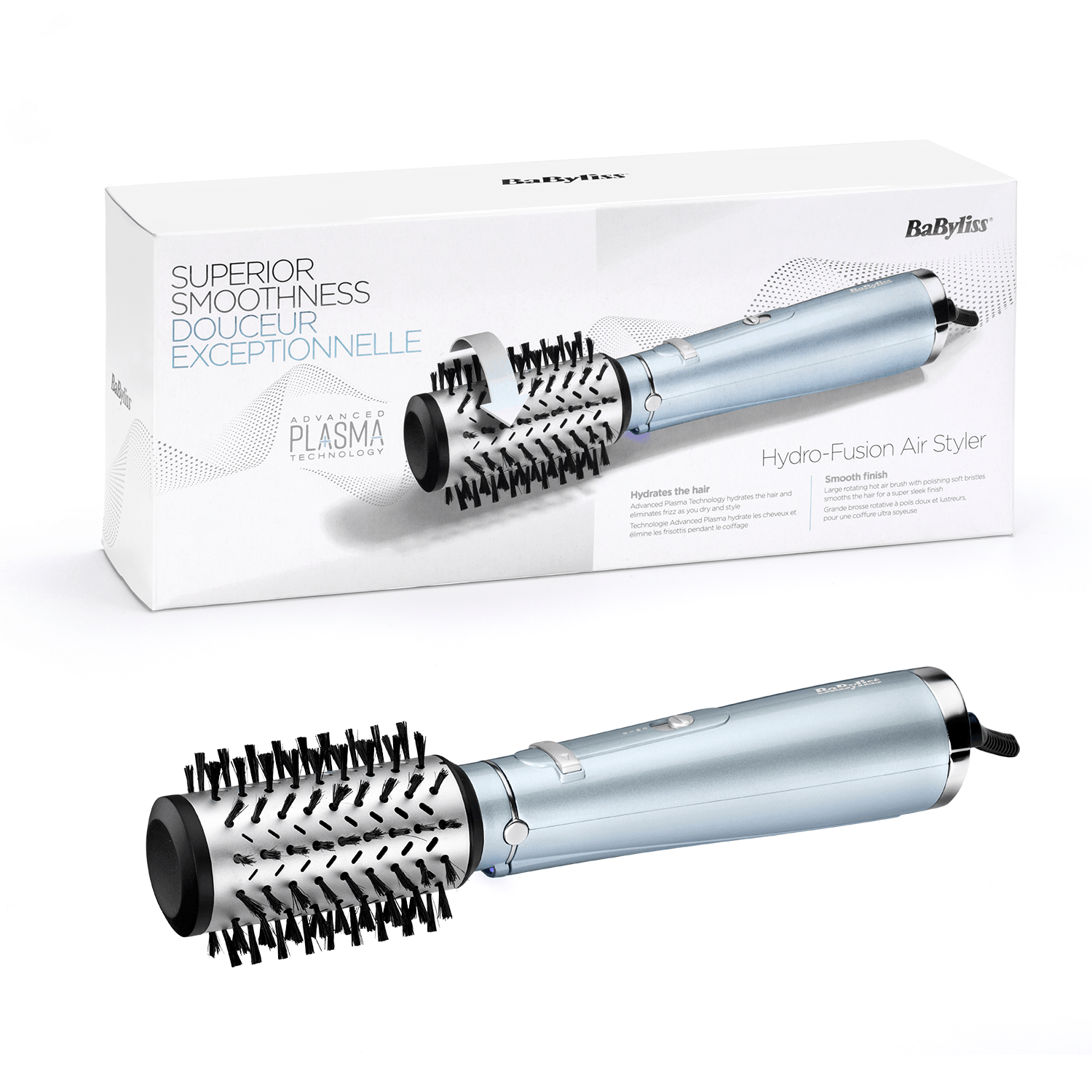 BaByliss AS773E Hydro-Fusion Döner Başlıklı Saç Şekillendirici Fırça