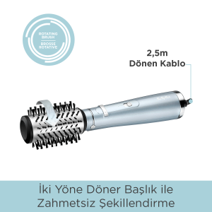 BaByliss AS773E Hydro-Fusion Döner Başlıklı Saç Şekillendirici Fırça