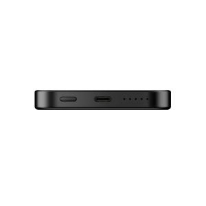 hkm tech MAG Q-ELITE 5.000 mAh 20W Qi2 Teknolojili ve MagSafe Uyumlu Kablosuz İnce Powerbank Siyah