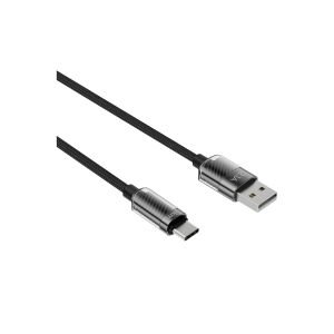 hkm tech KNIT GLAM 2.1A Hızlı Şarj Destekli, USB-A to Type-C Şarj ve Data Aktarım Kablosu Siyah