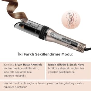 BaByliss C6688E Style Secret Air Otomatik Saç Maşası
