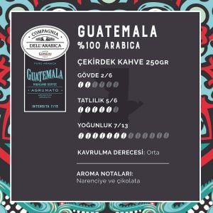 Caffe Corsini Guatemala %100 Arabica Çekirdek Kahve 250GR