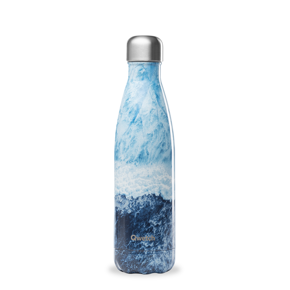 Qwetch QD3130 Özel Tasarımlı Isı Yalıtımlı 500ml Termos - Okyanus Desenli